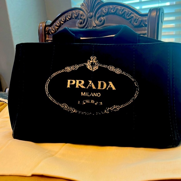 PRADA Canapa Handbags - PRADA Canapa : Nero
